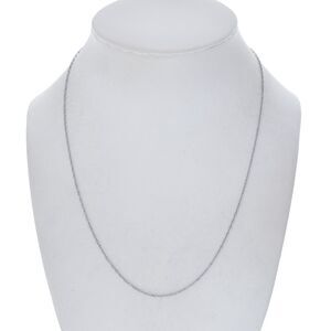 Vintage China FD Sterling Silver 925 1.3mm Rope Chain Necklace 18"